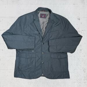 Untuckit Jacket Mens XL Gray Caladoc Sports Coat Blazer Packable Travel Nylon